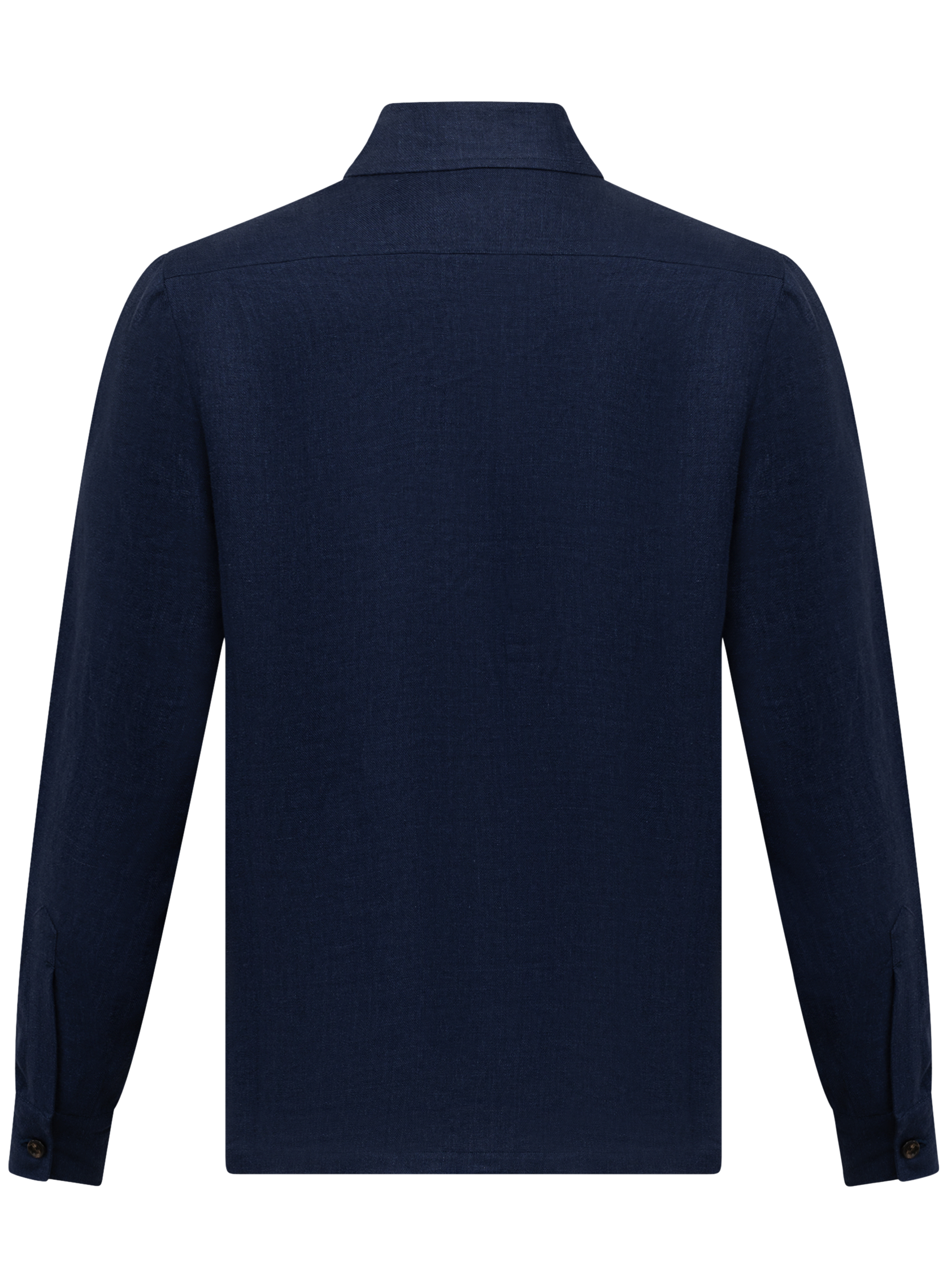 Handgemaakt linnen overshirt | Blauw