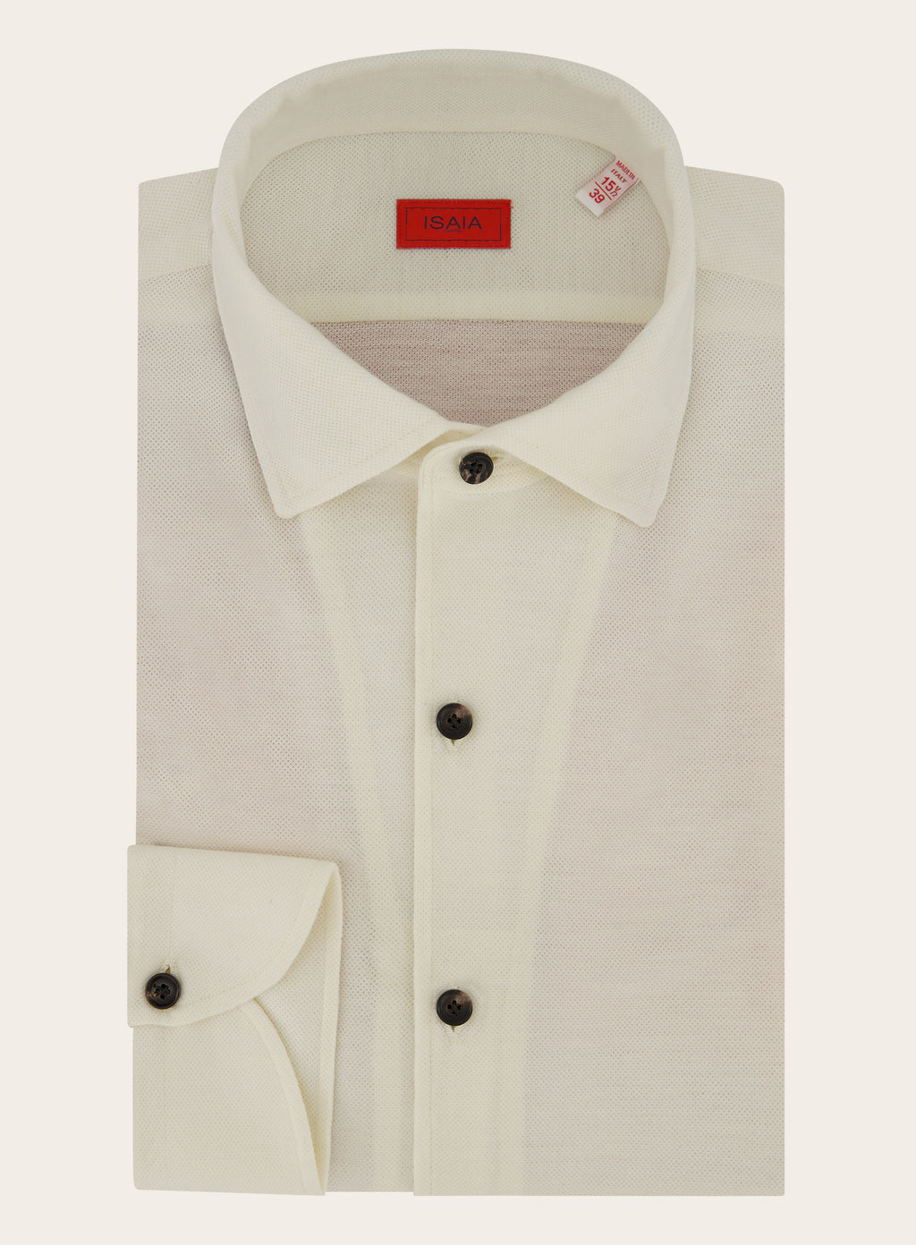 Handgemaakt shirt van wol | Wit