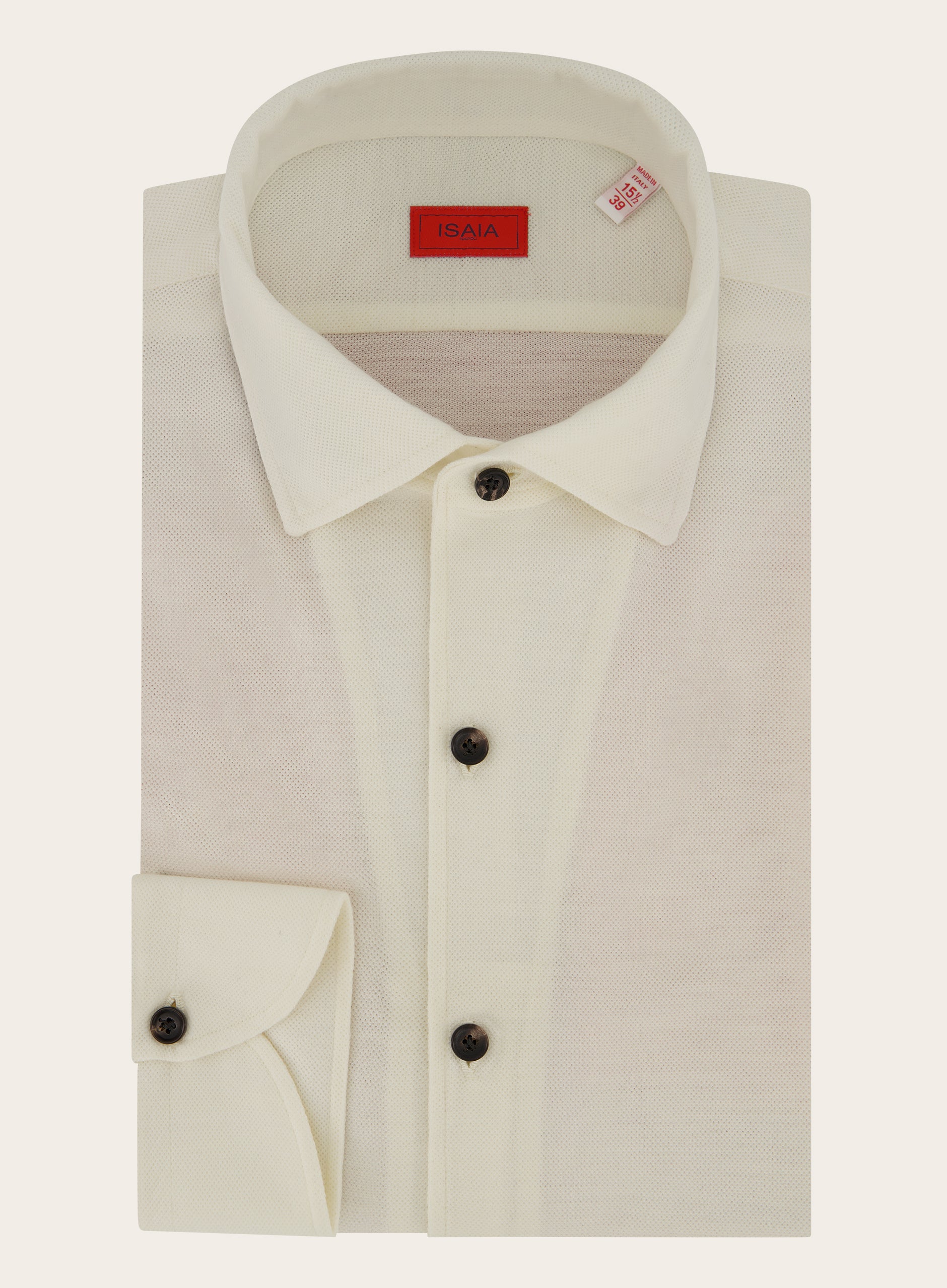 Handgemaakt shirt van wol | Wit