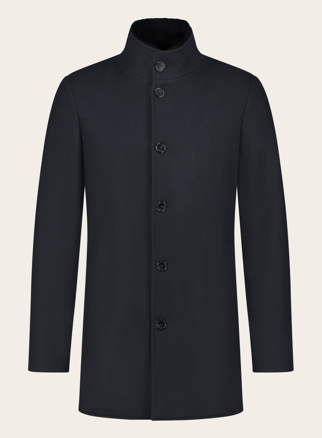Mantel van cashmere | BLUE NAVY