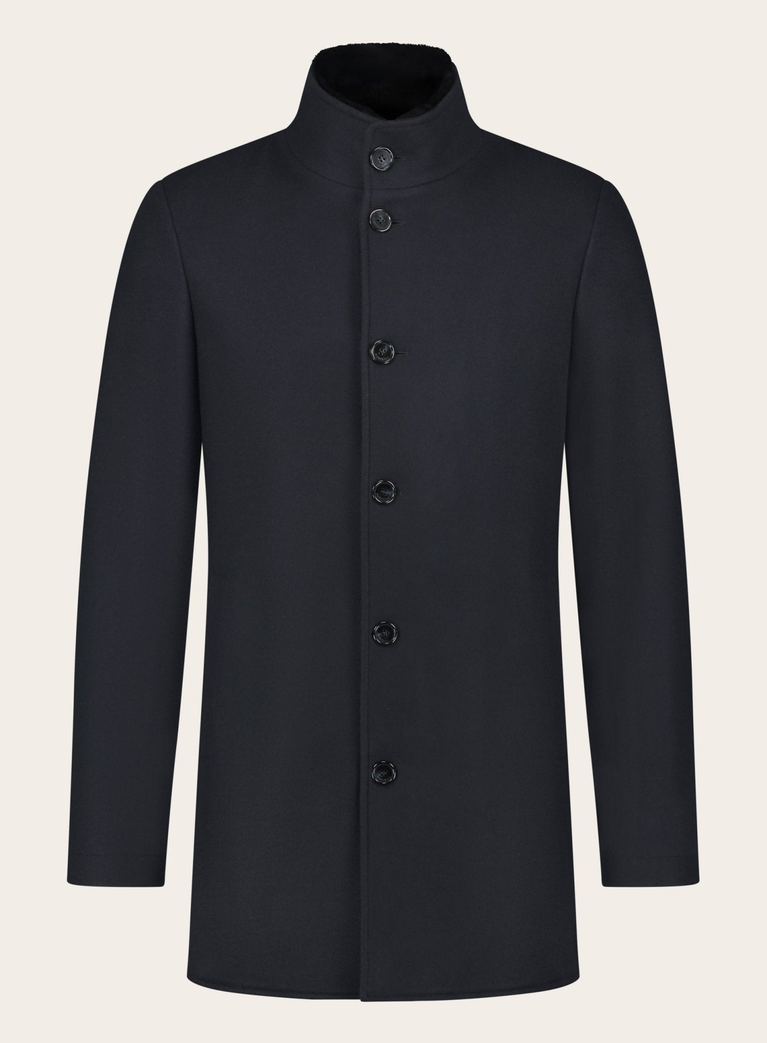 Mantel van cashmere | BLUE NAVY