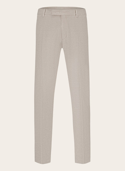 Pantalon van linnen, zijde en katoen | Beige