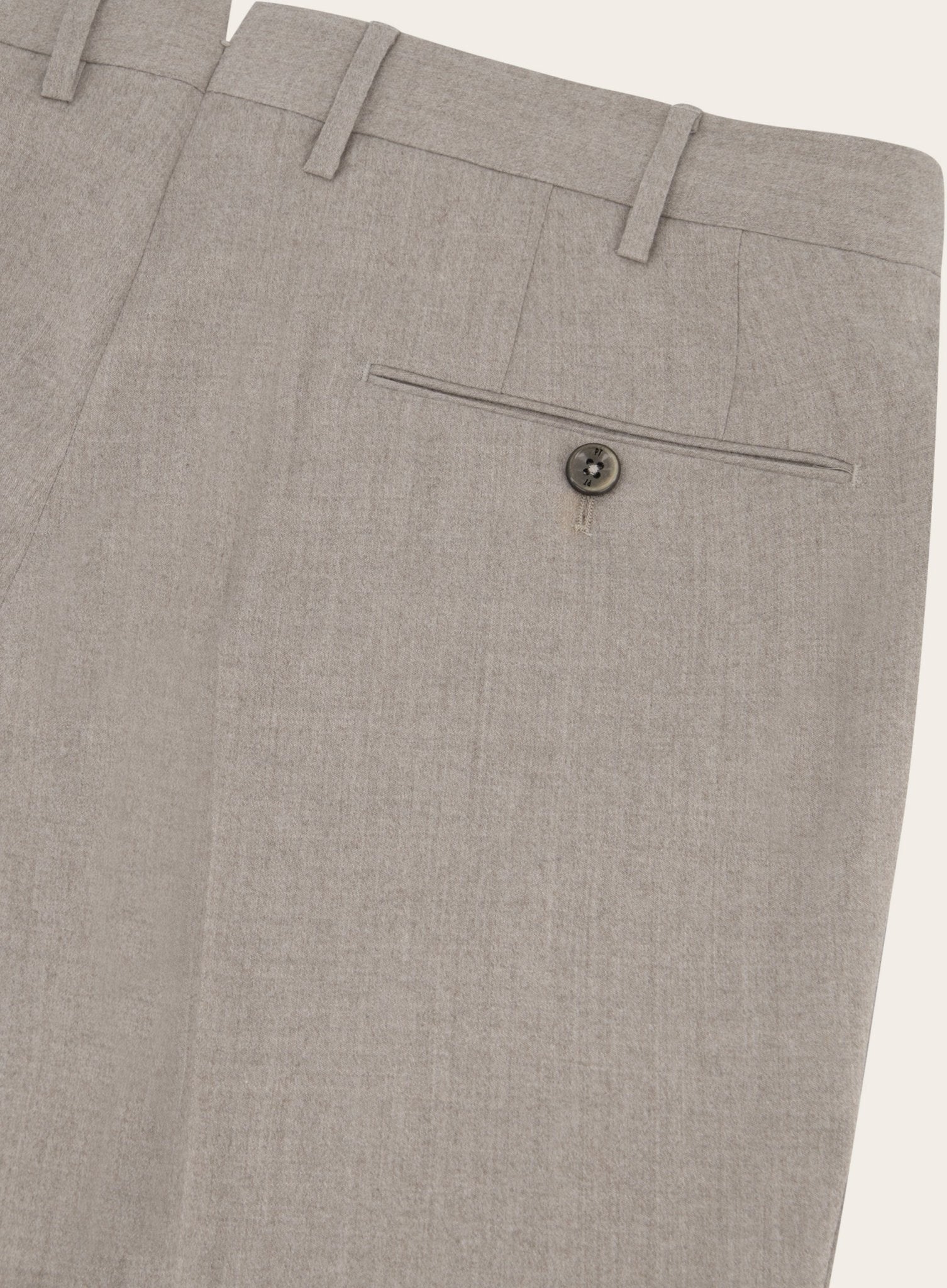 Pantalon van wol | Beige