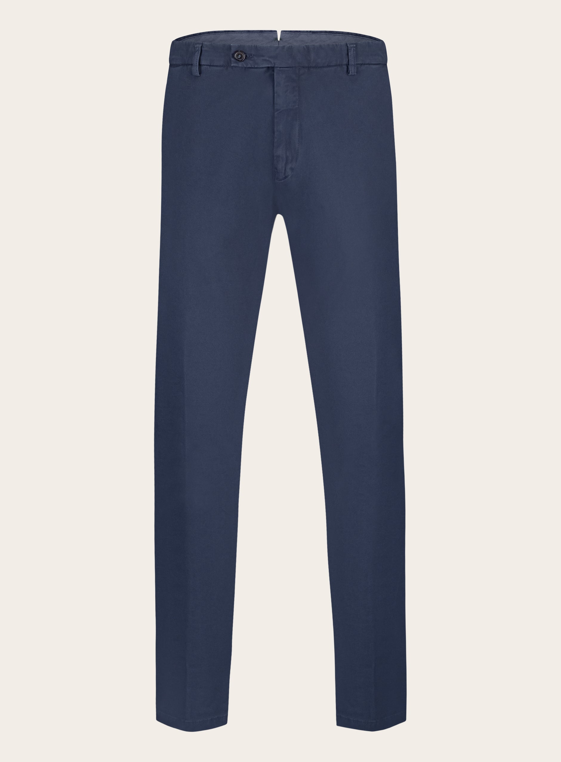 Pantalon van katoen en elastaan | BLUE NAVY