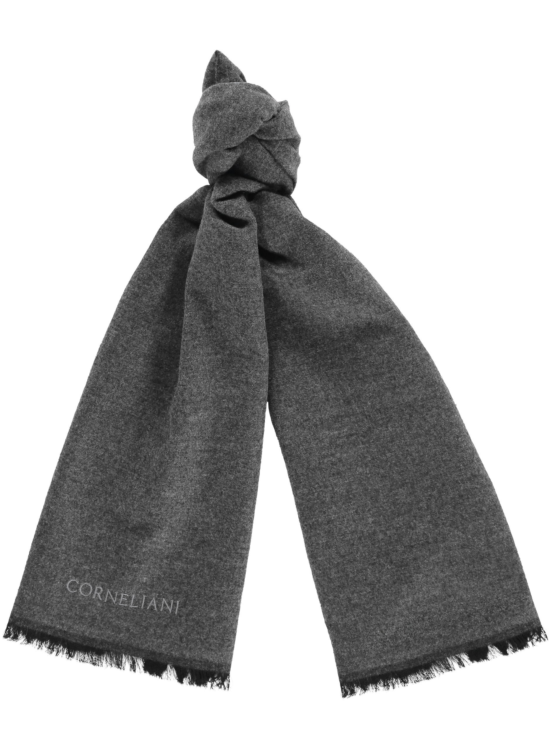 Shawl van cashmere | Antraciet