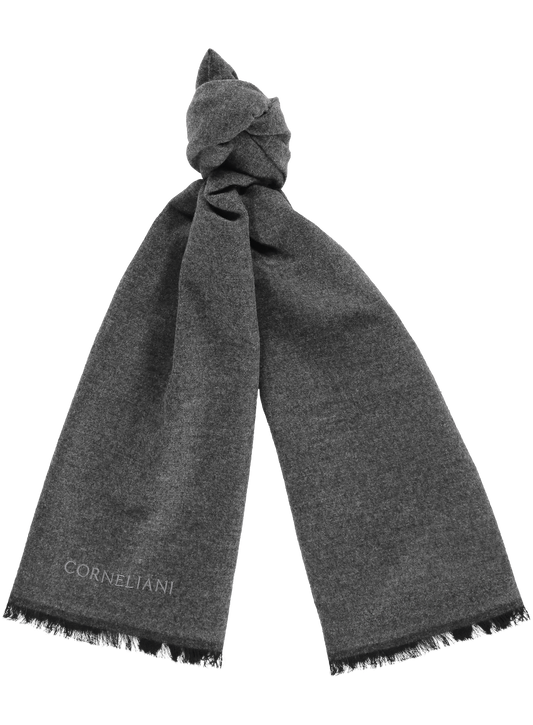 Shawl van cashmere | Antraciet