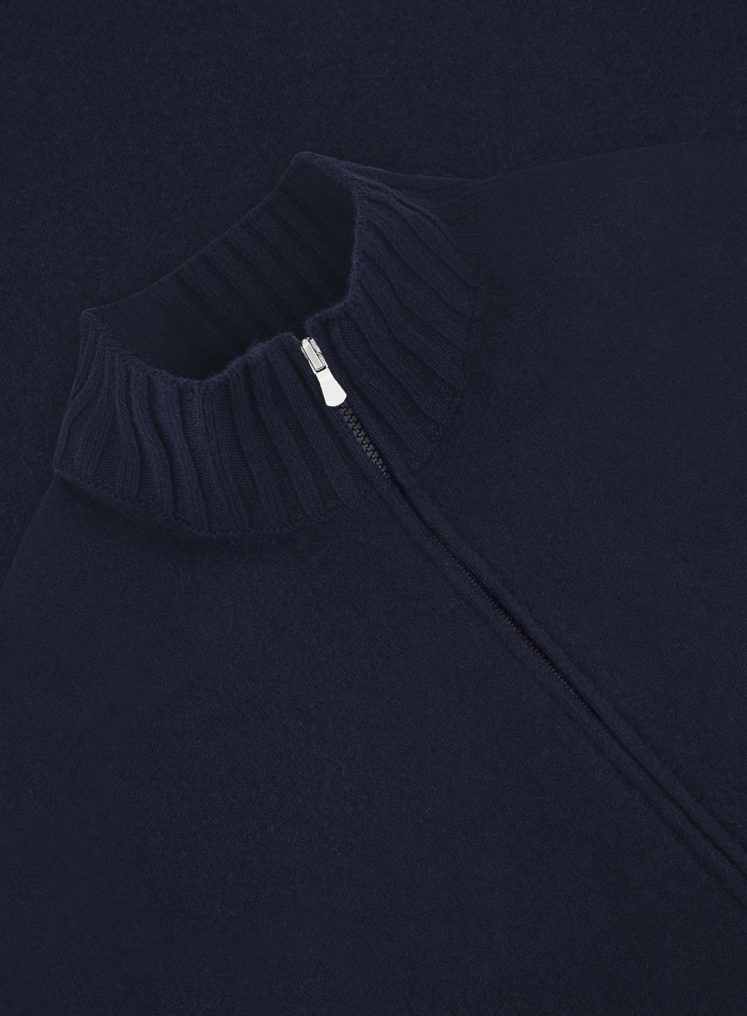 Ritsvest van cashmere | BLUE NAVY