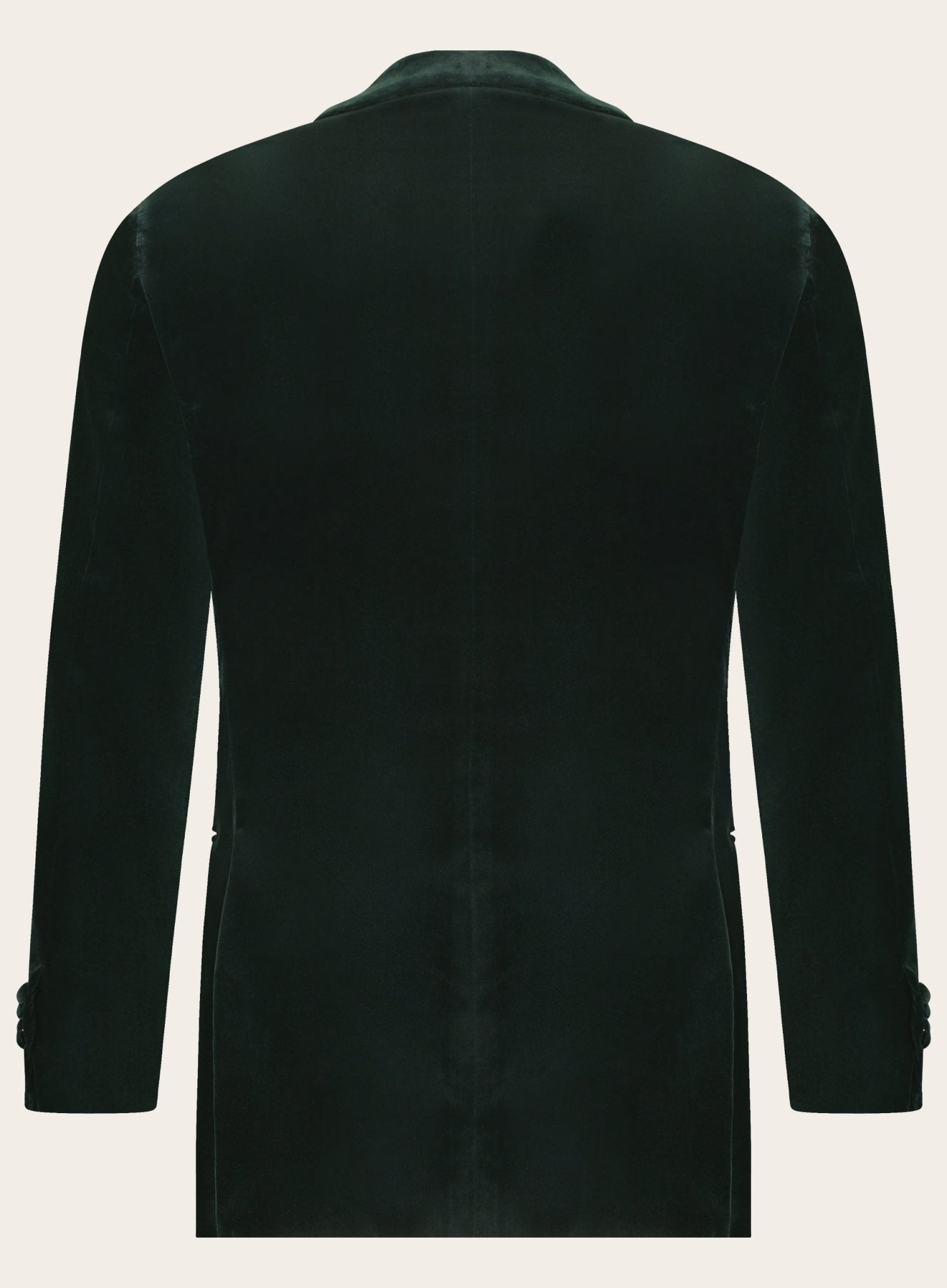 Slim-fit dinner jacket van wol | Groen 