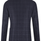 Handgemaakt geruit jasje van cashmere | BLUE NAVY