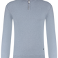 Half-zip trui van cashmere | L.Blauw