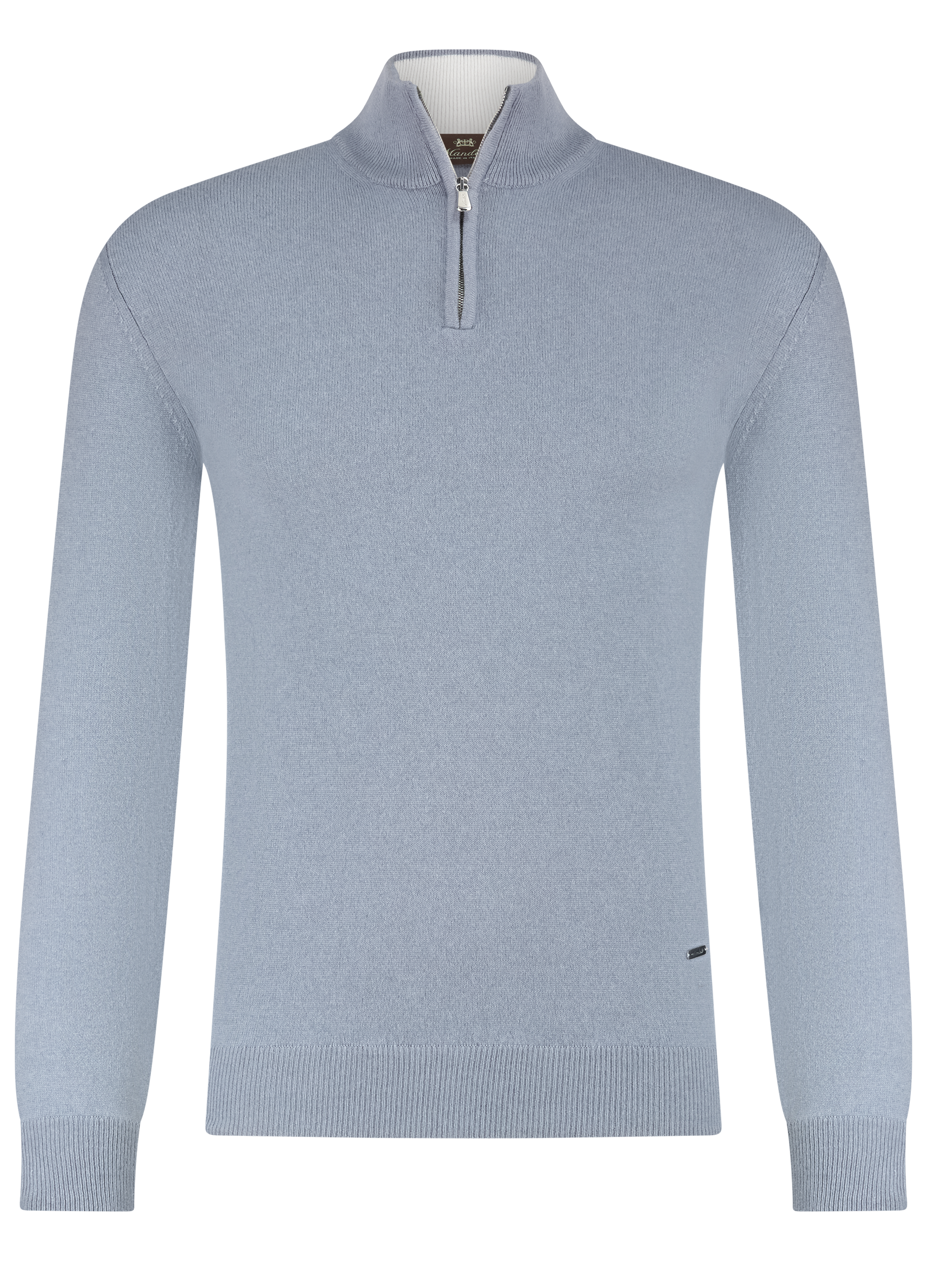 Half-zip trui van cashmere | L.Blauw