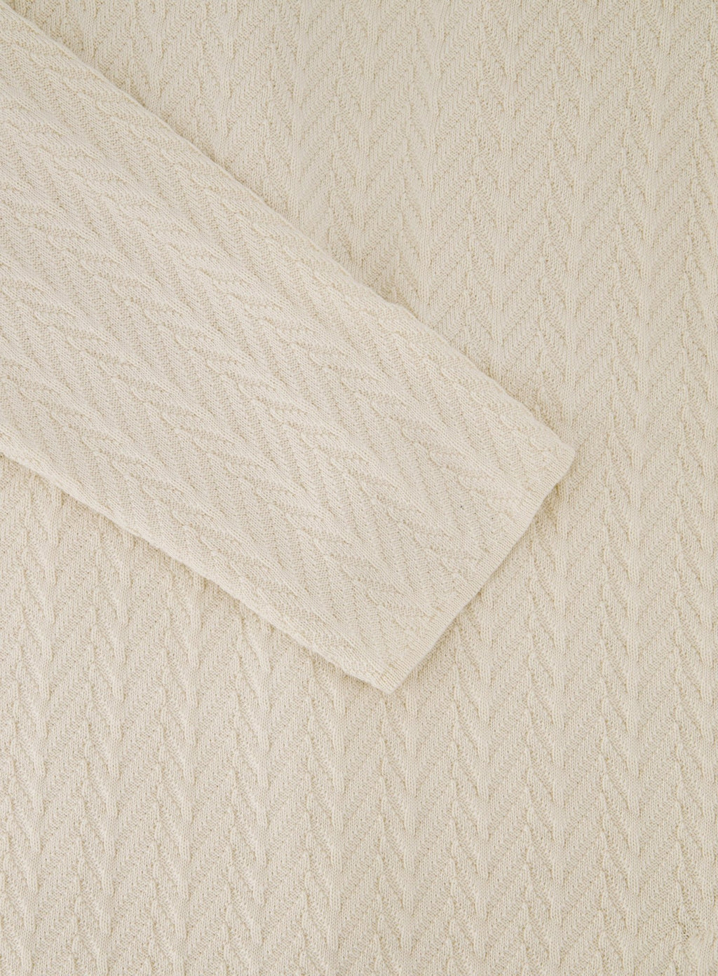 Knitted jasje van katoen | Beige