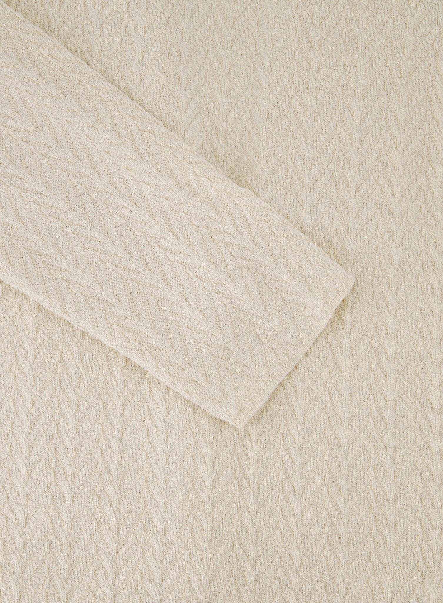 Knitted jasje van katoen | Beige