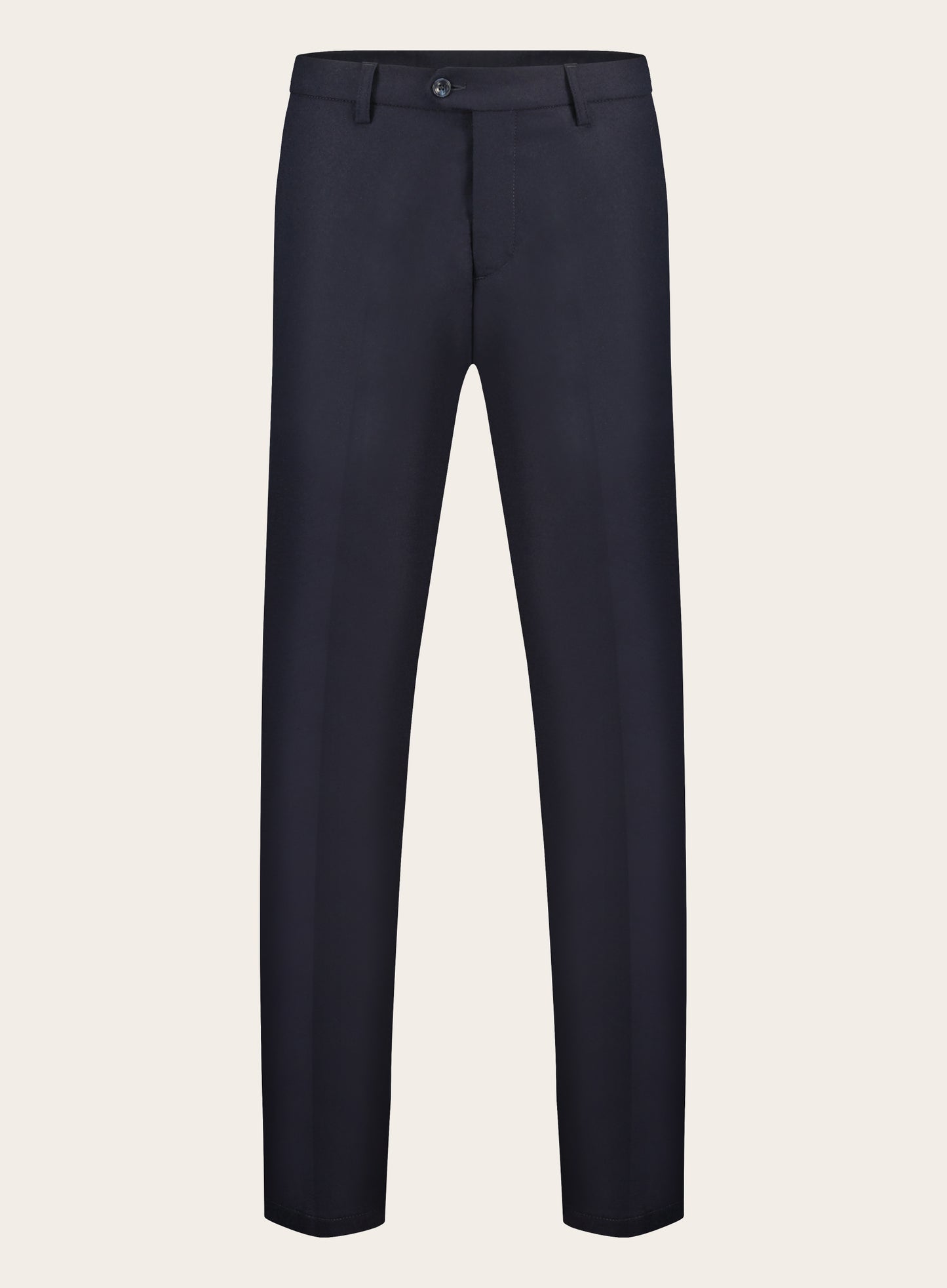Regular-fit flanel pantalon van flanel | BLUE NAVY