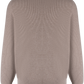 Crewneck met lange mouwen van cashmere | TAUPE
