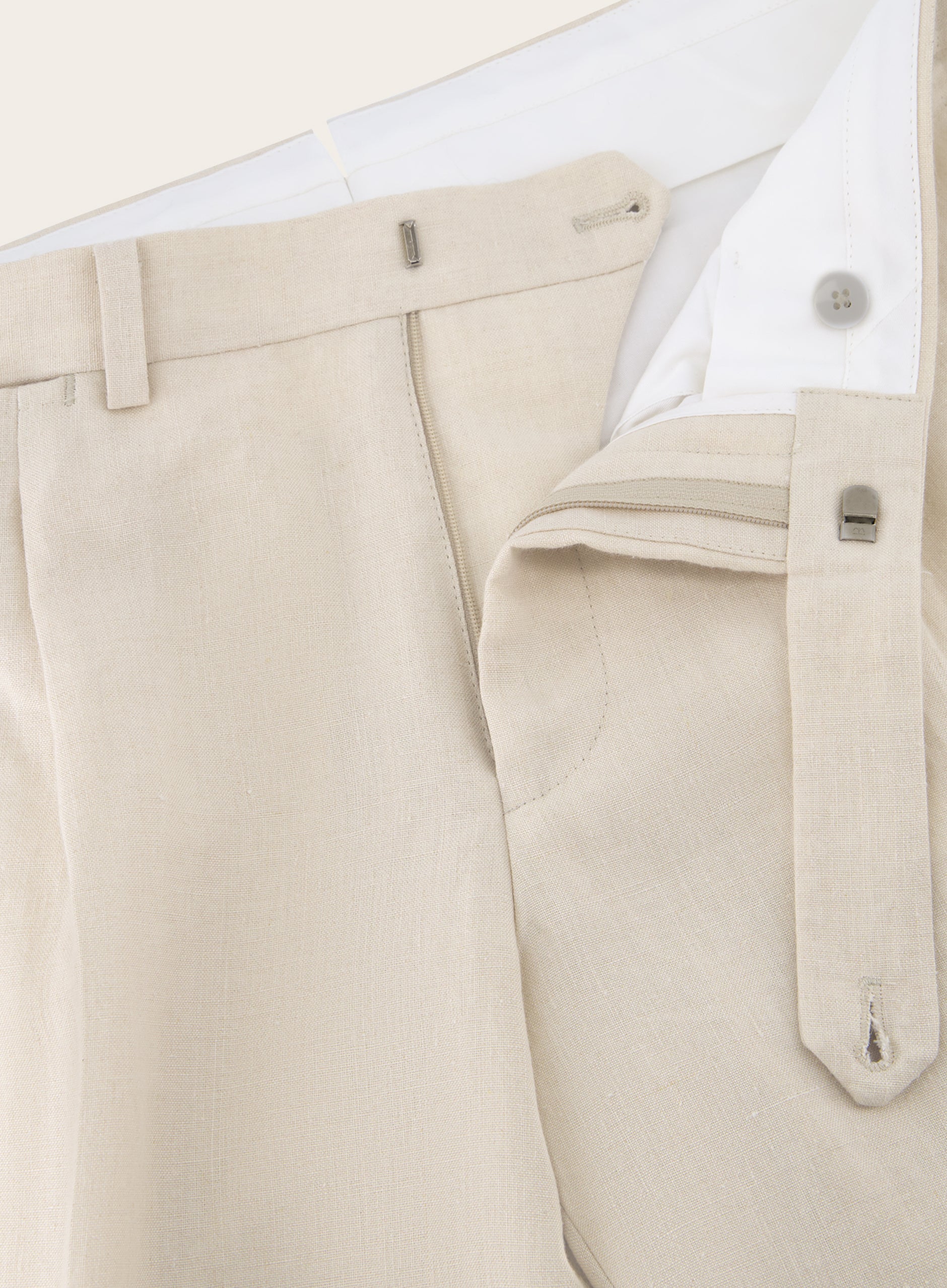 Pantalon van linnen | Beige