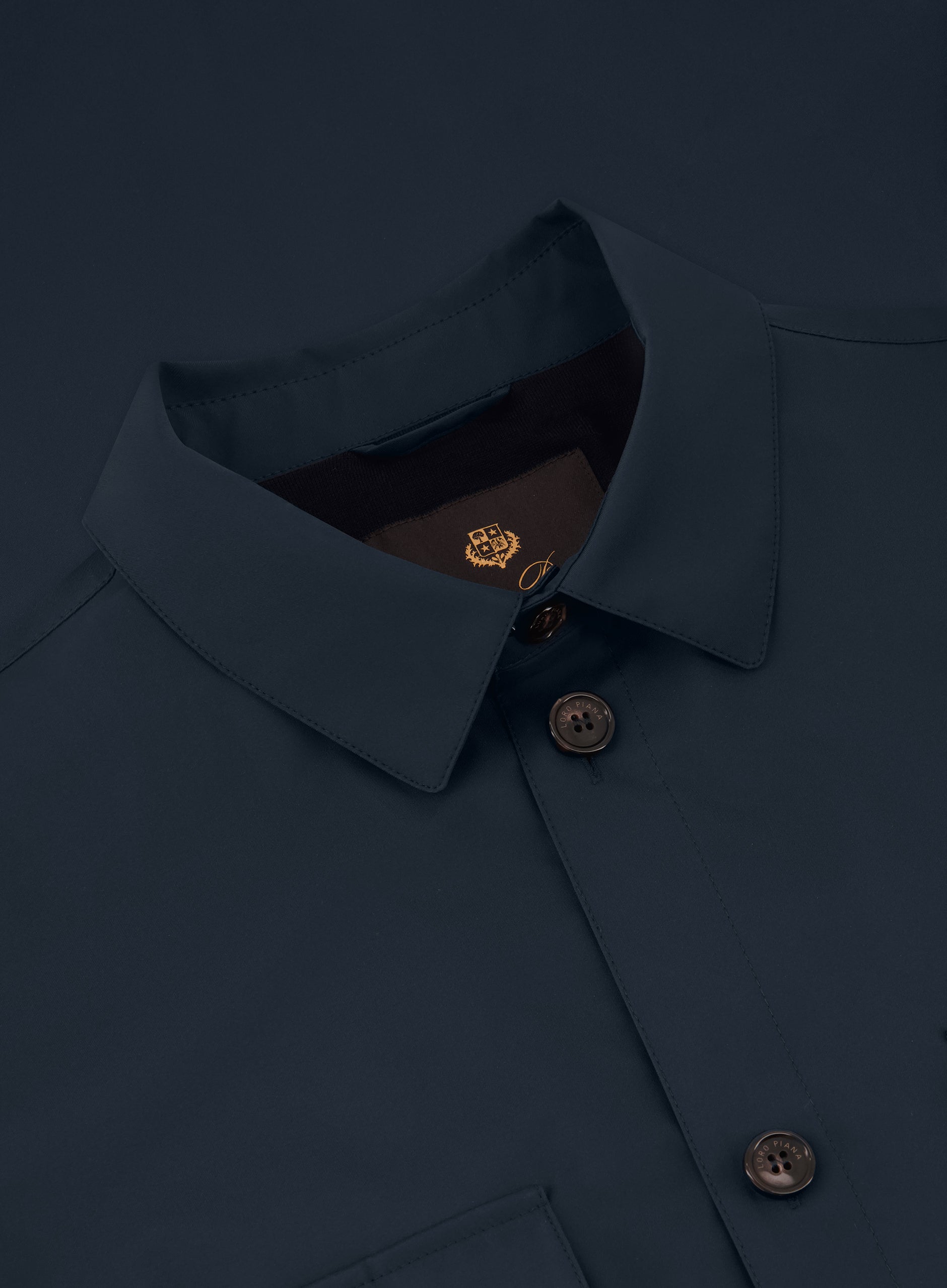 Overshirt van wol | Blauw