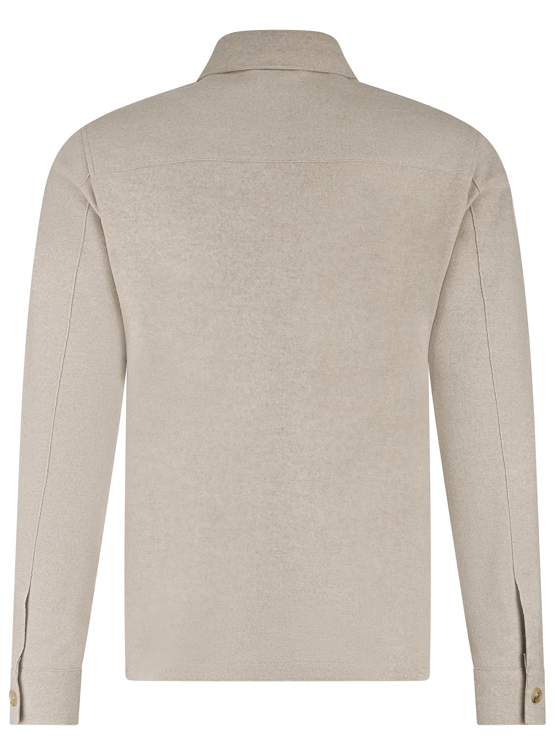 Overshirt van wol en cashmere | Beige