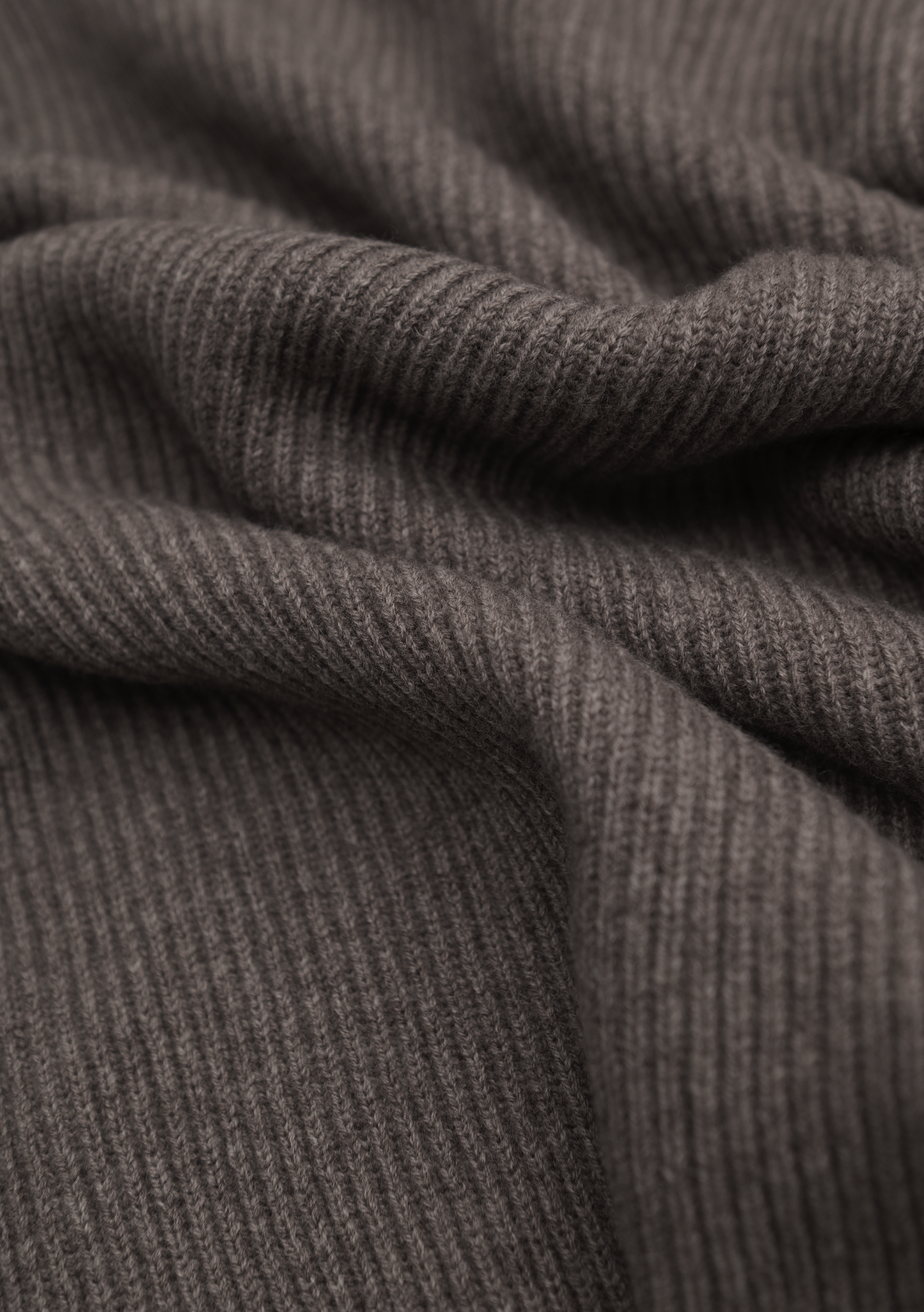 Corduroy crewneck van wol en cashmere | FULL_WIDTH | TAUPE