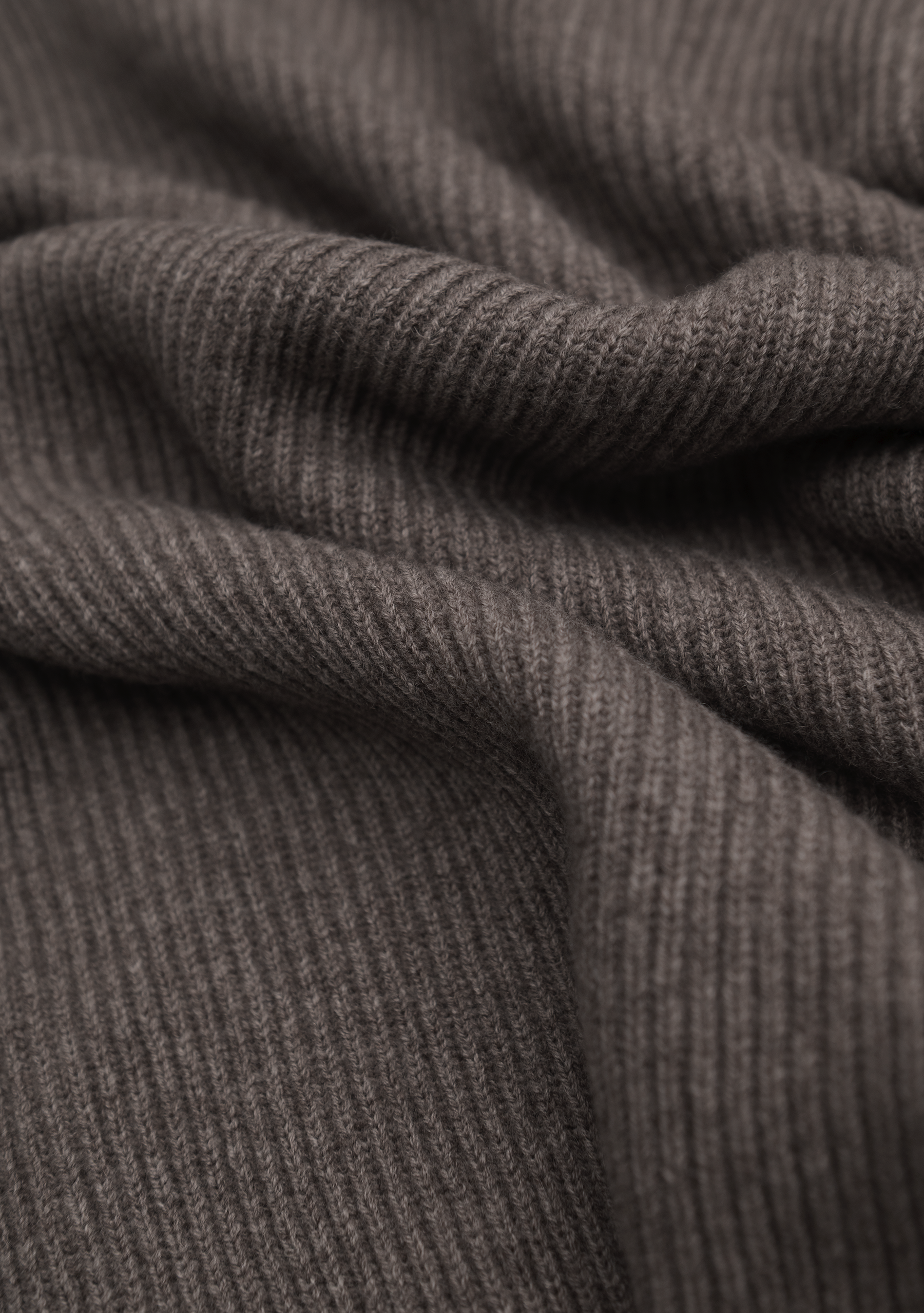 Corduroy crewneck van wol en cashmere | FULL_WIDTH | TAUPE