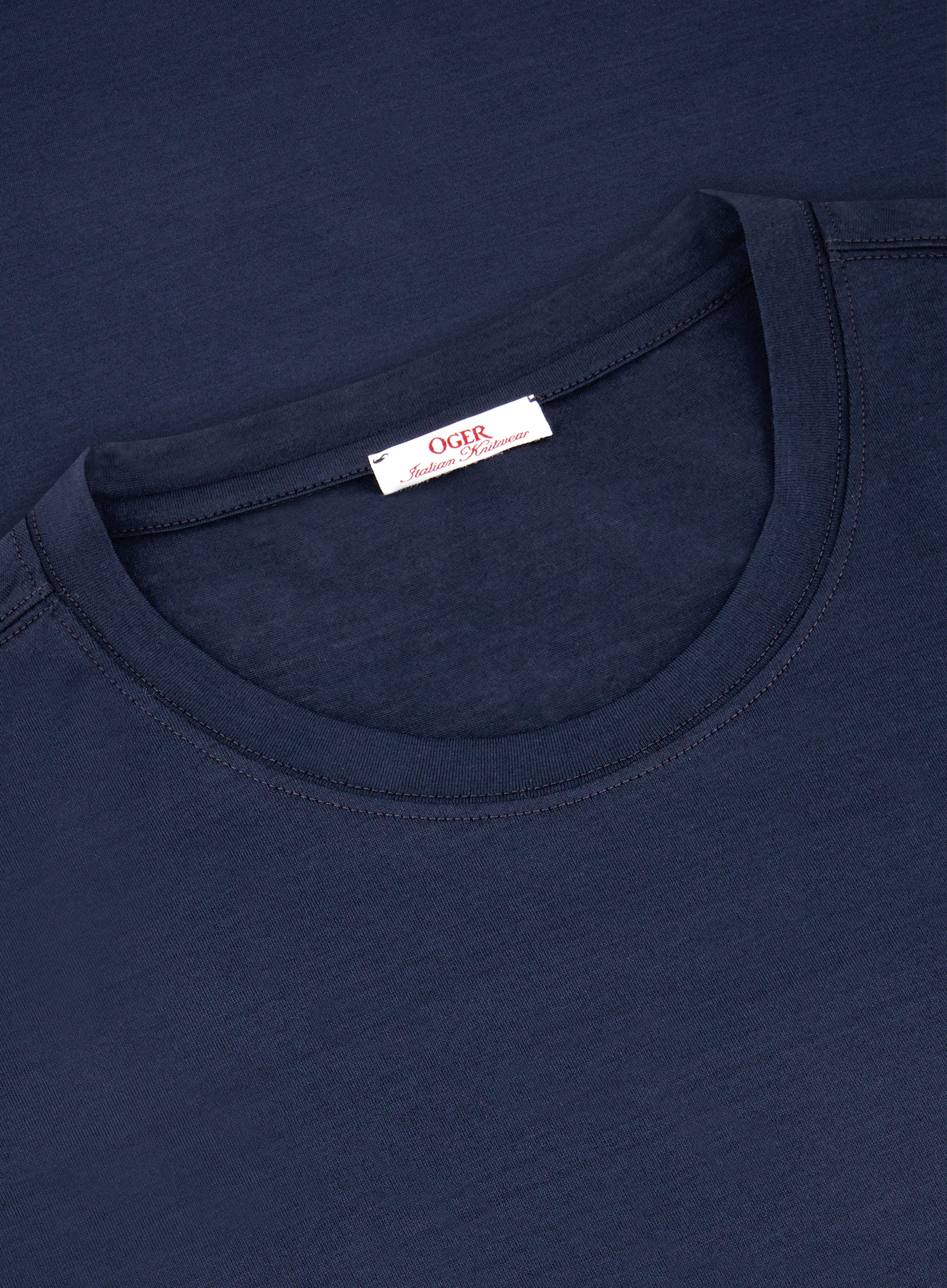 T-shirt van katoen | FULL_WIDTH | BLUE NAVY
