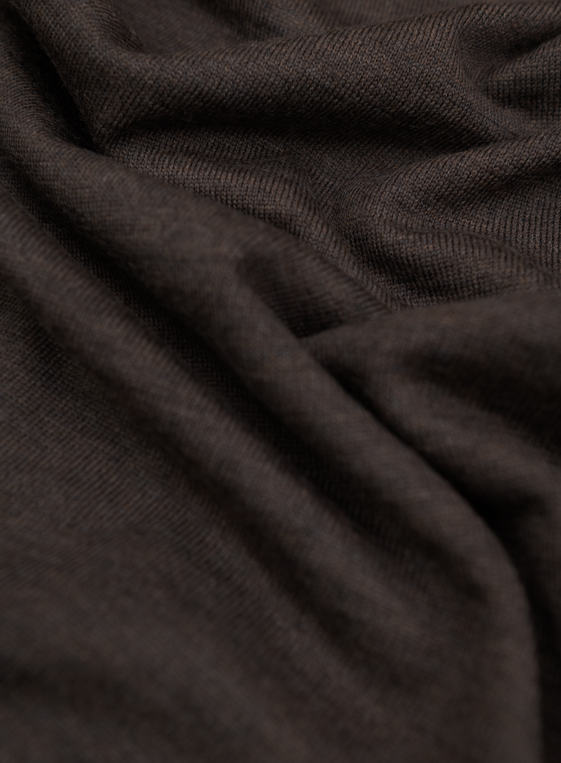 Mockneck trui van virgin wol | FULL_WIDTH | Bruin