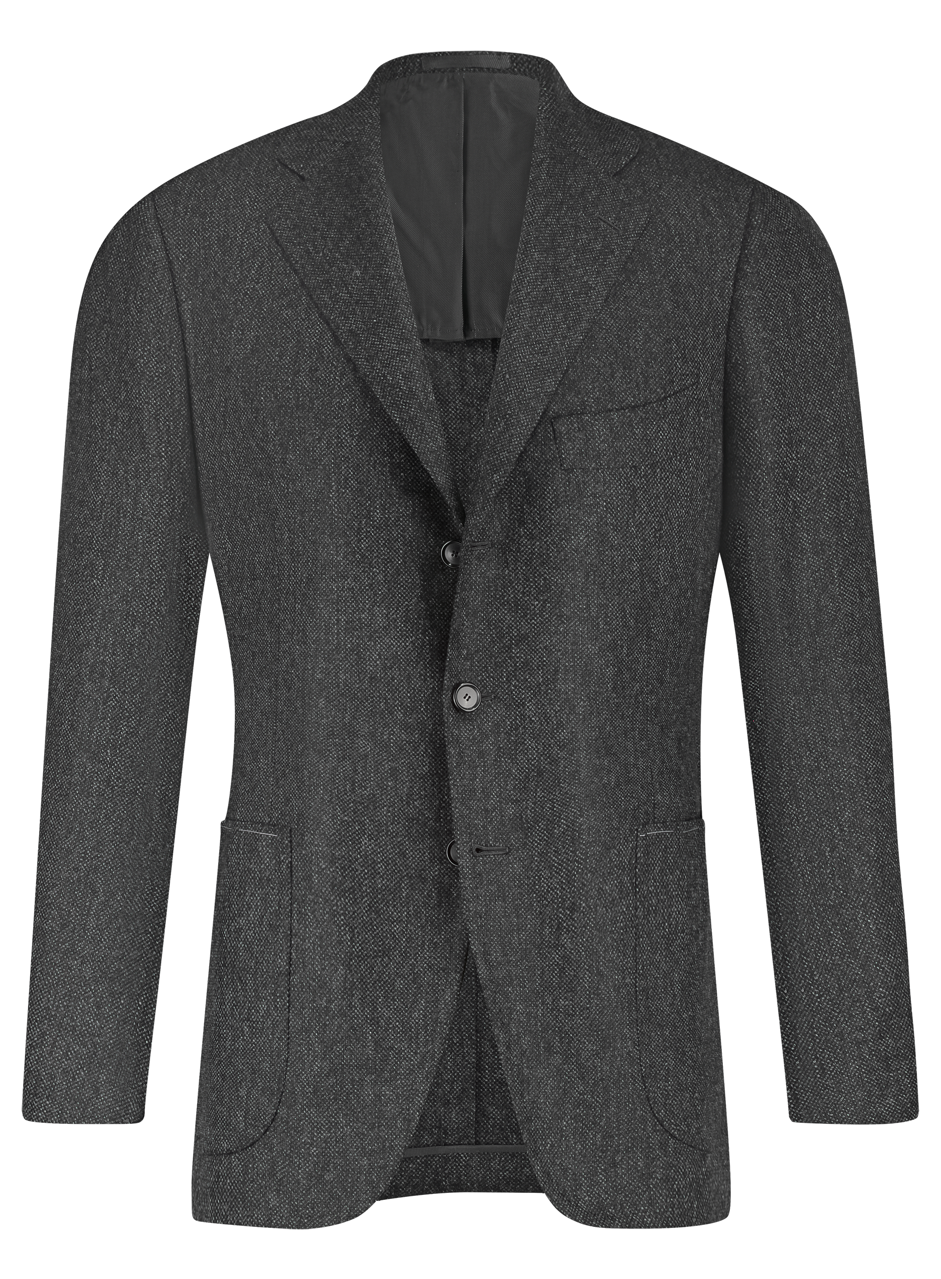 Handgemaakt jasje van cashmere | Antraciet