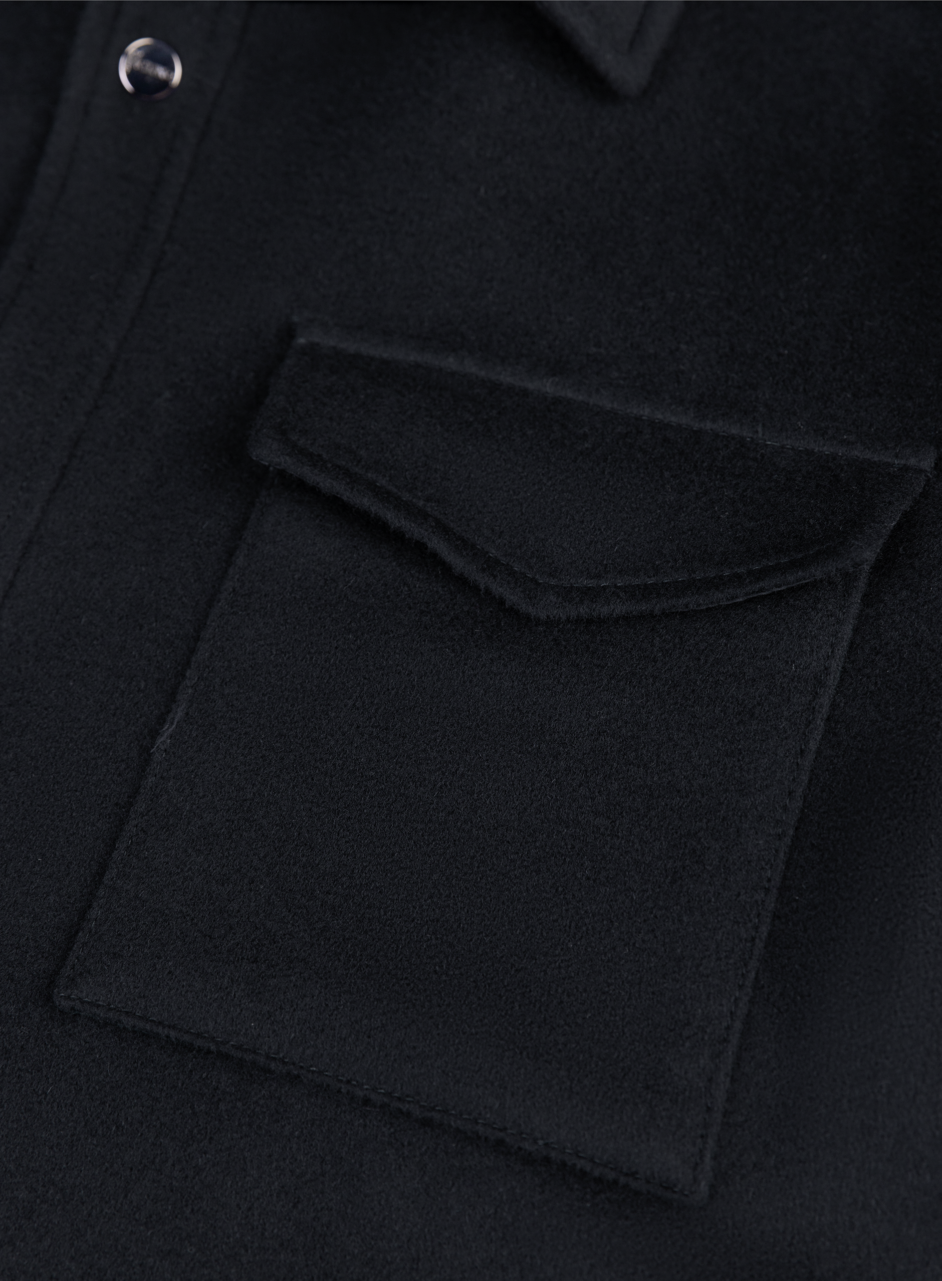 Shacket van wol en cashmere | FULL_WIDTH | BLUE NAVY