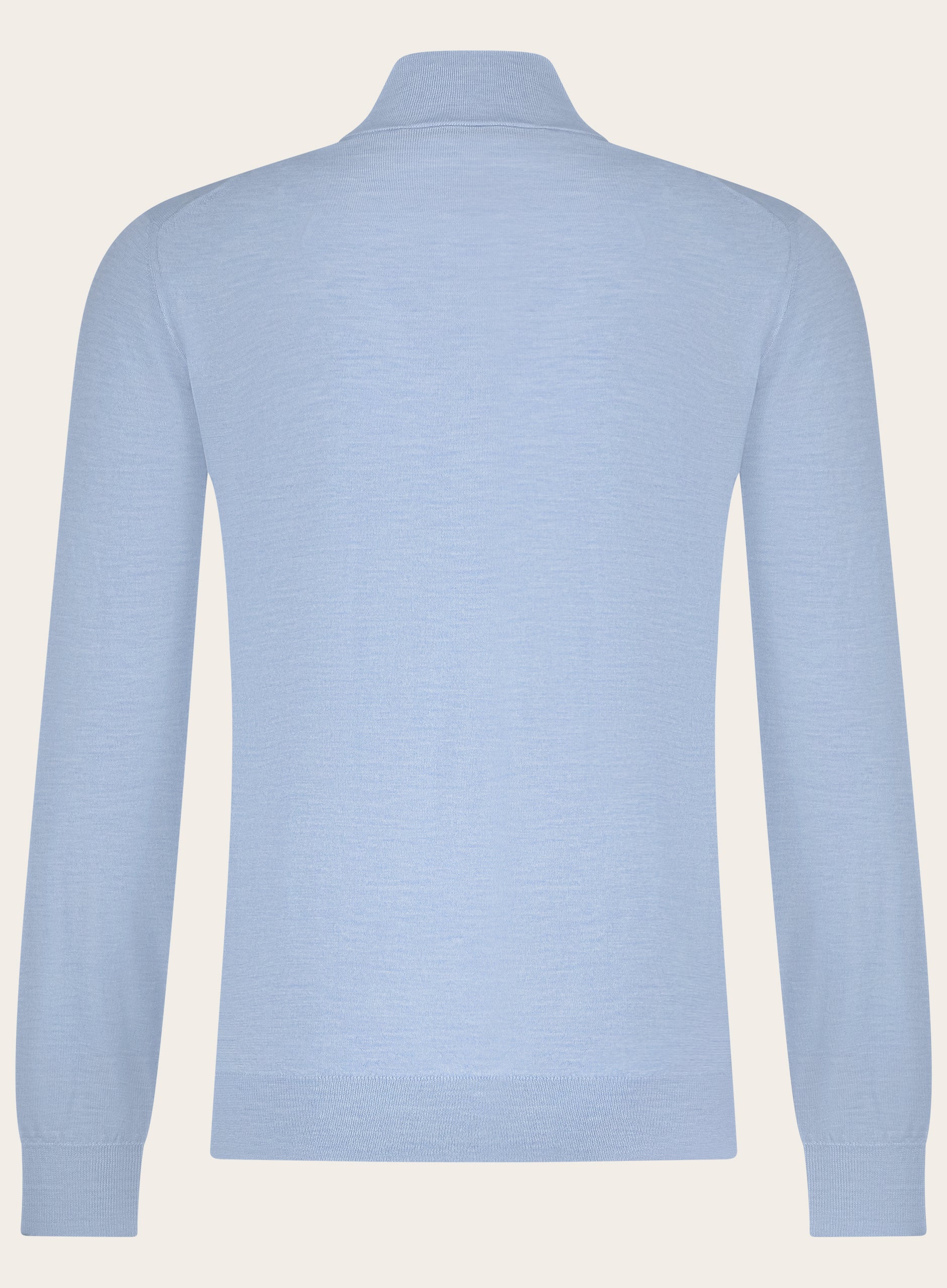 Half-zip ritsvest van cashmere en zijde | L.Blauw