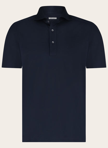 Polo met korte mouwen van katoen | BLUE NAVY