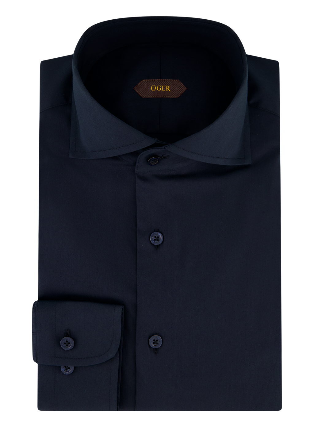 Shirt van katoen met stretch | BLUE NAVY