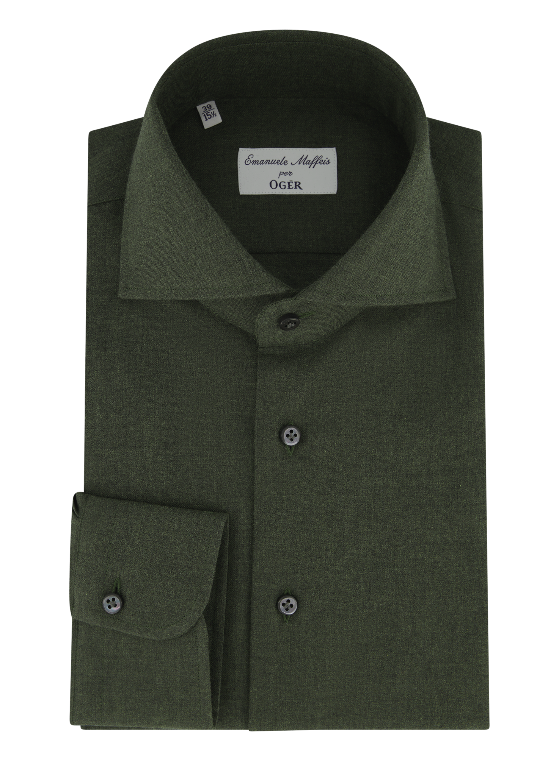 Shirt van katoen | Groen
