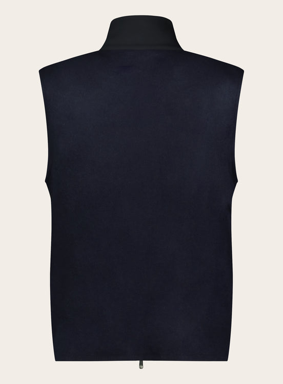 Bodywarmer van wol | BLUE NAVY