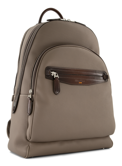 Rugzak van leer | TAUPE