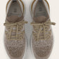 Knitted low-top sneakers | Beige-Bruin