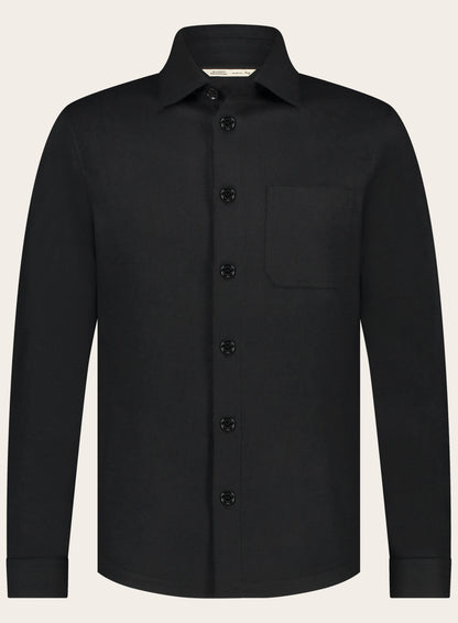 Overshirt van wol | Zwart