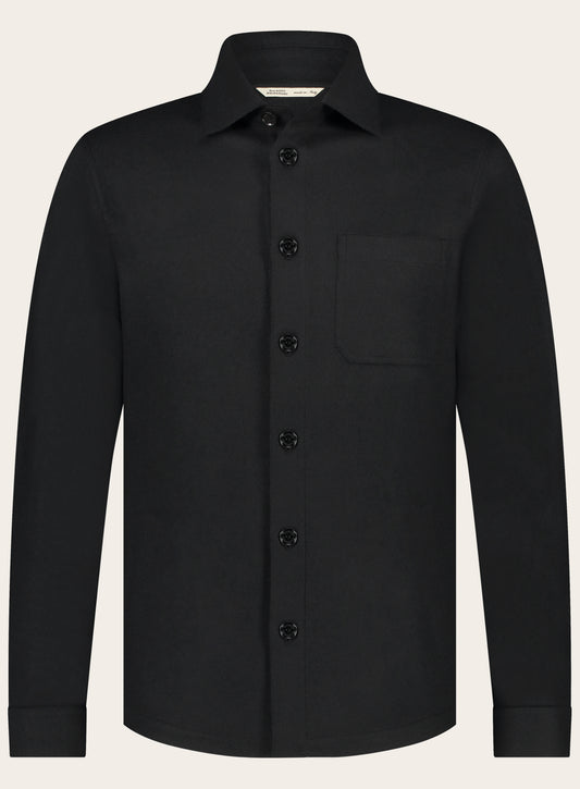 Overshirt van wol | Zwart