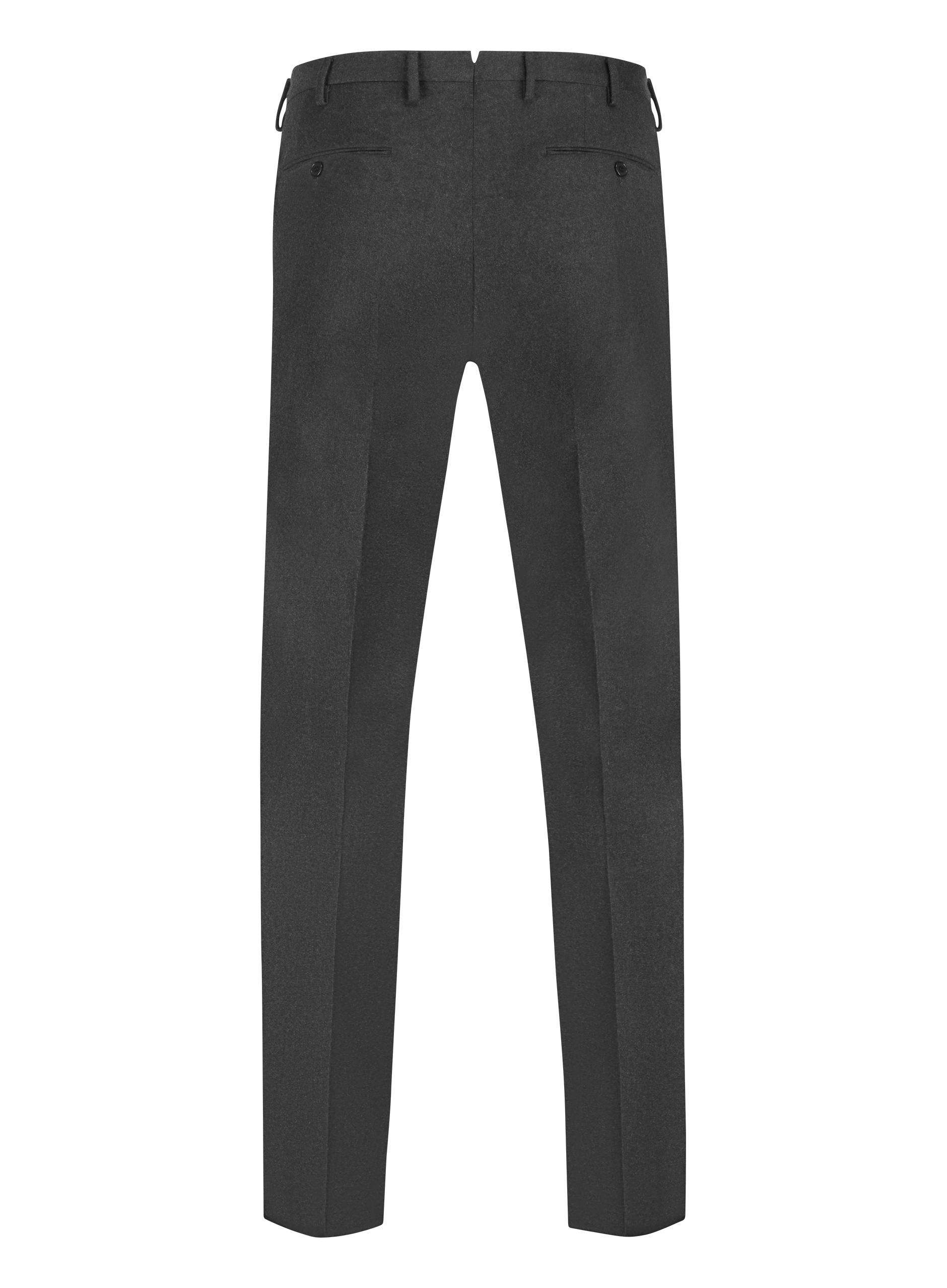 Pantalon van wol | Antraciet