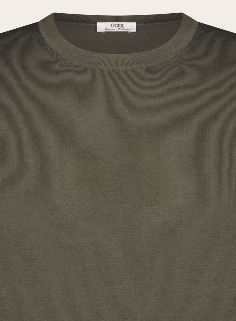 Slim-fit T-shirt | FULL_WIDTH | LEGER GROEN