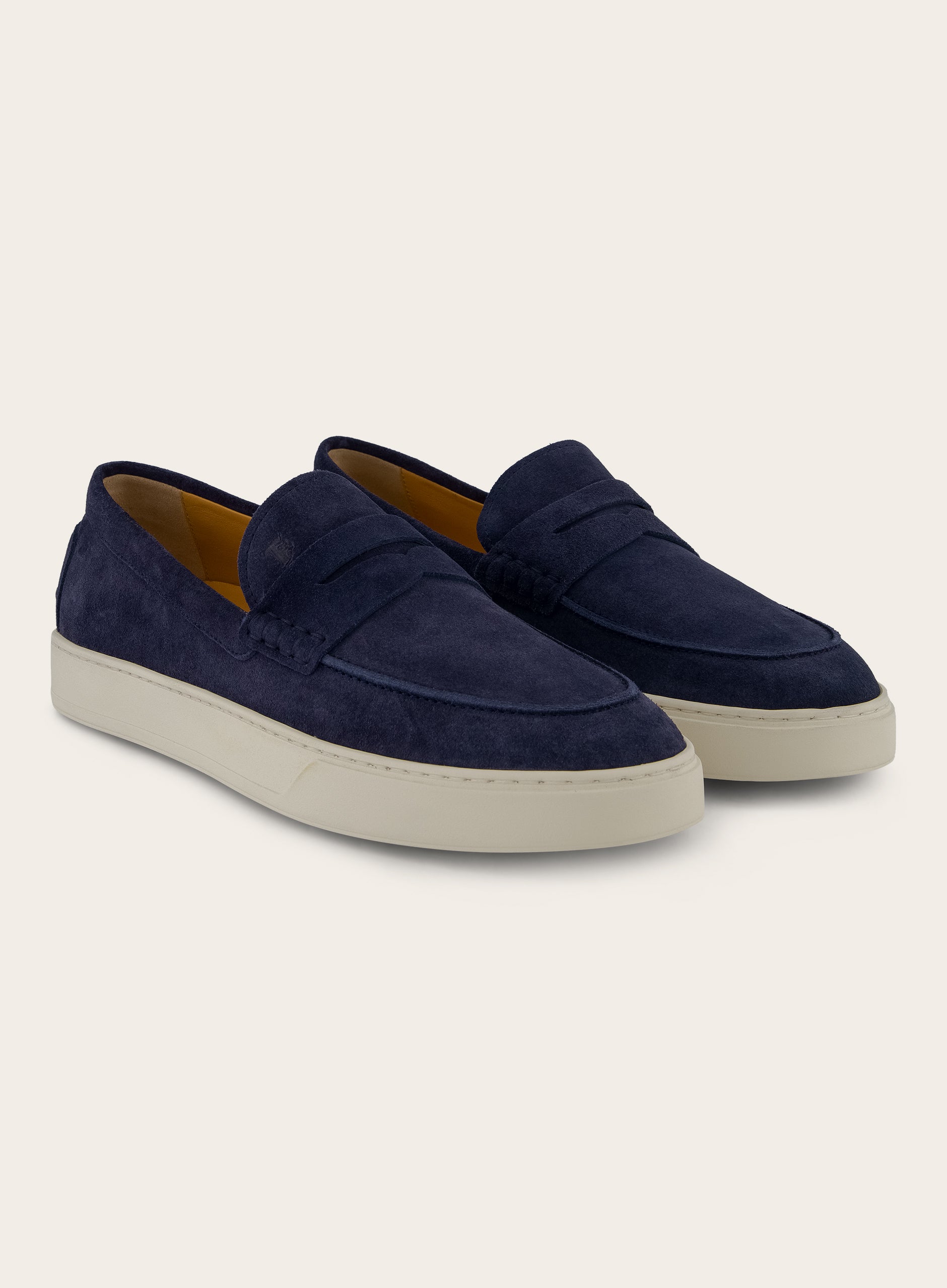 Penny loafers van suède | Blauw