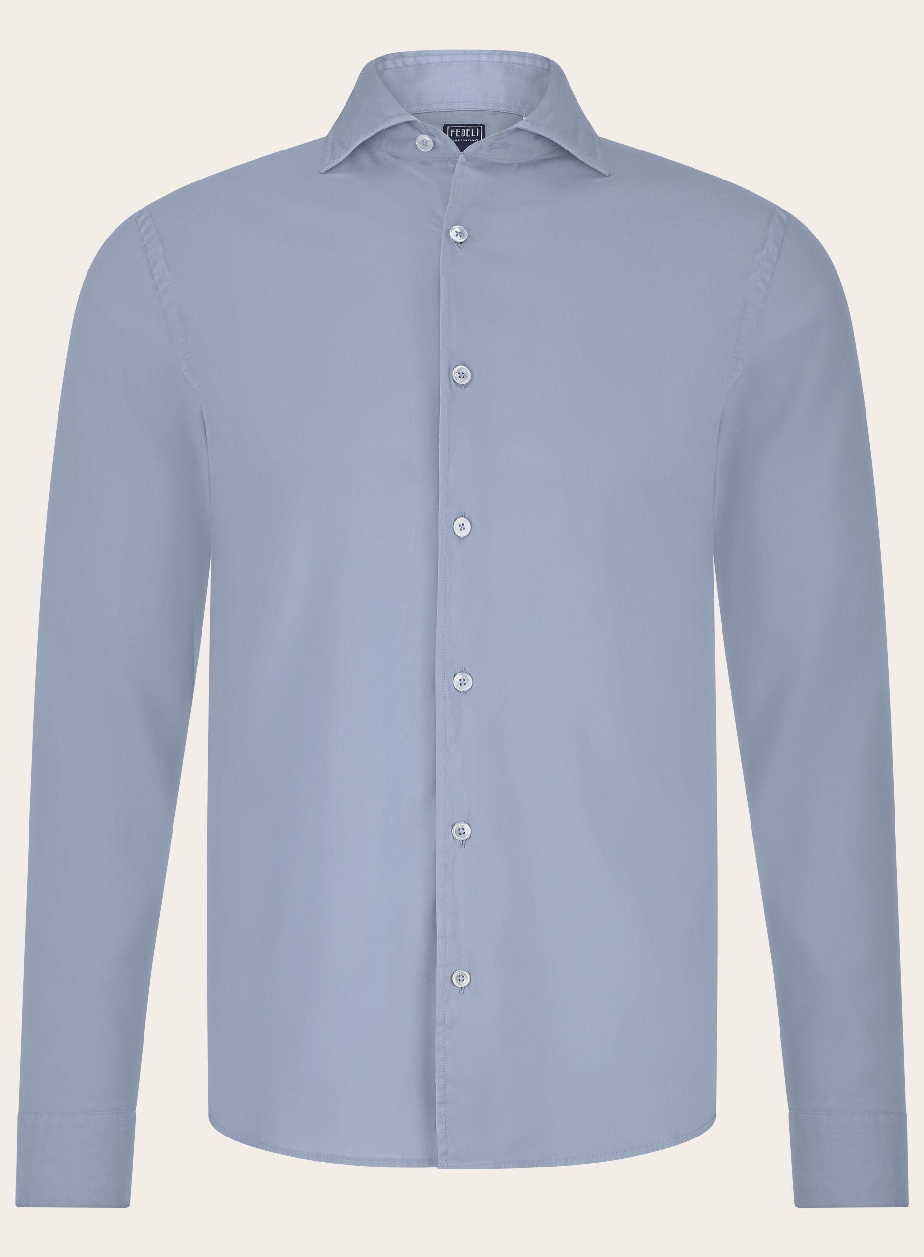 Shirt van katoen | L.Blauw