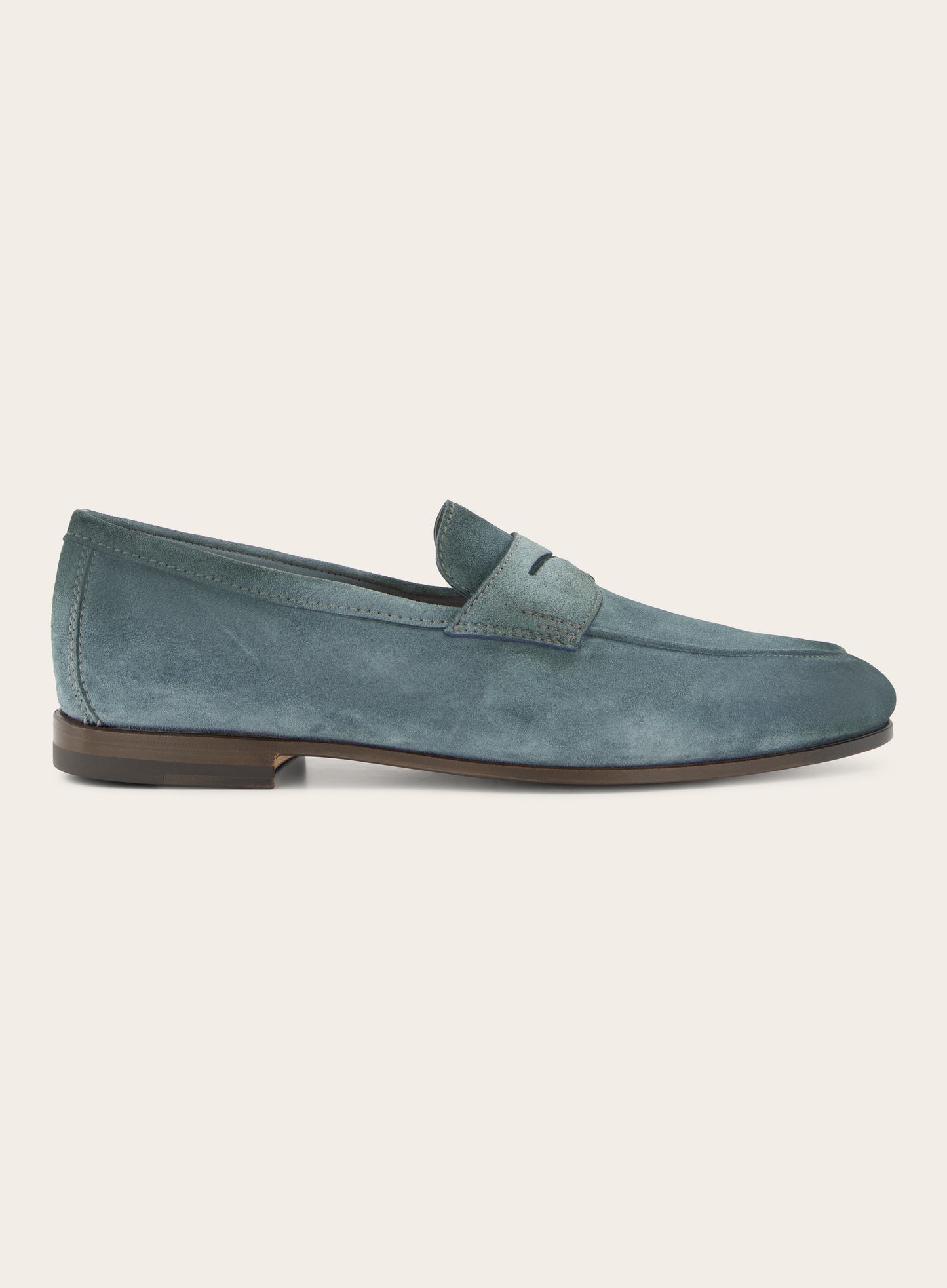 Penny loafers van suède | Blauw