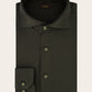 Slim-fit shirt van katoen | Groen