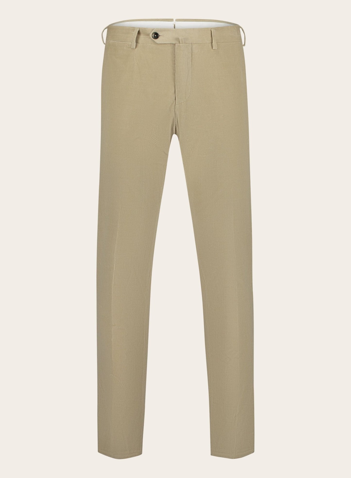 Corduroy pantalon van katoen | Beige