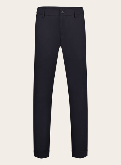 Pantalon van scheerwol en cashmere | BLUE NAVY