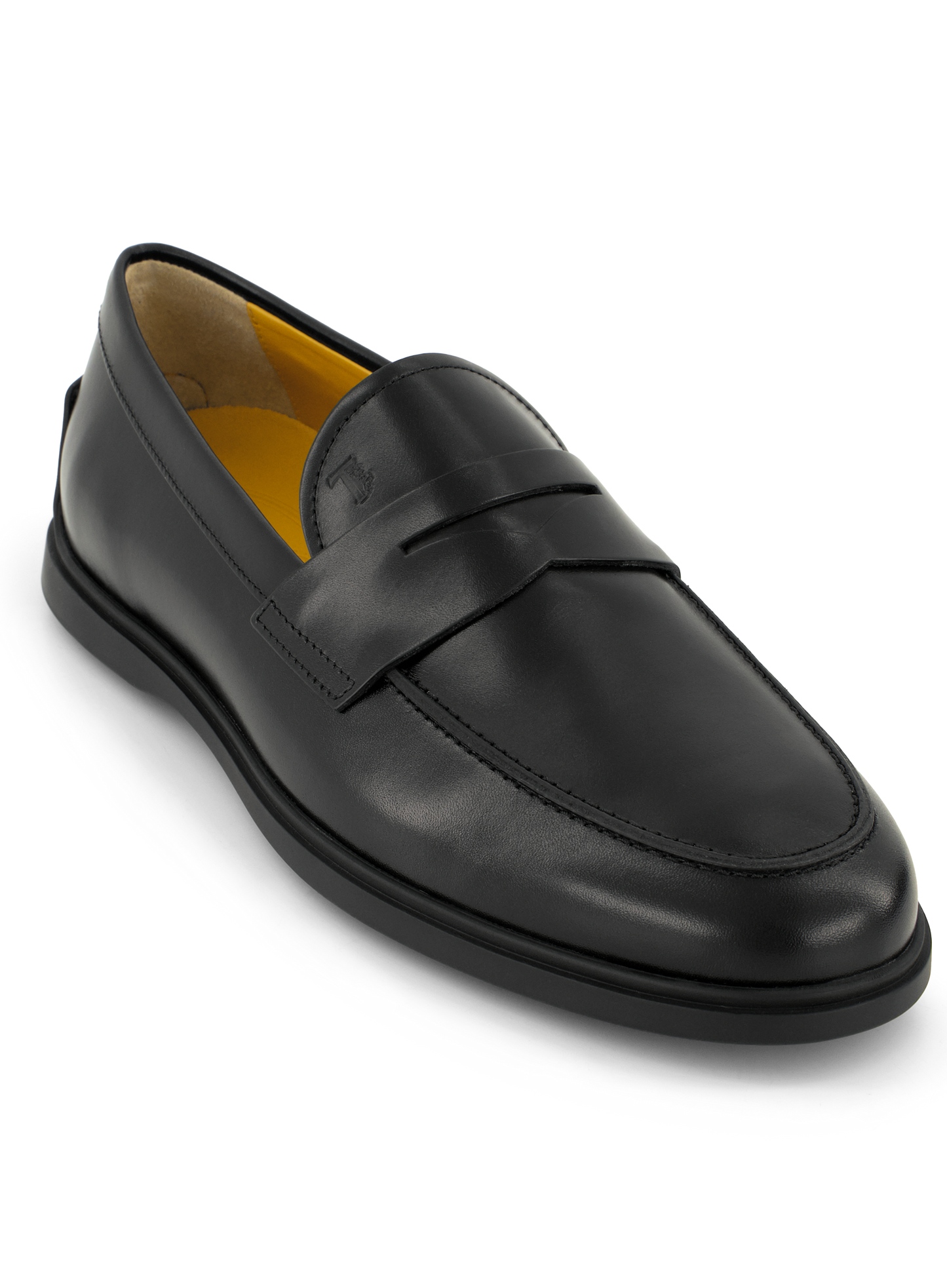 Penny loafers van leer | Zwart