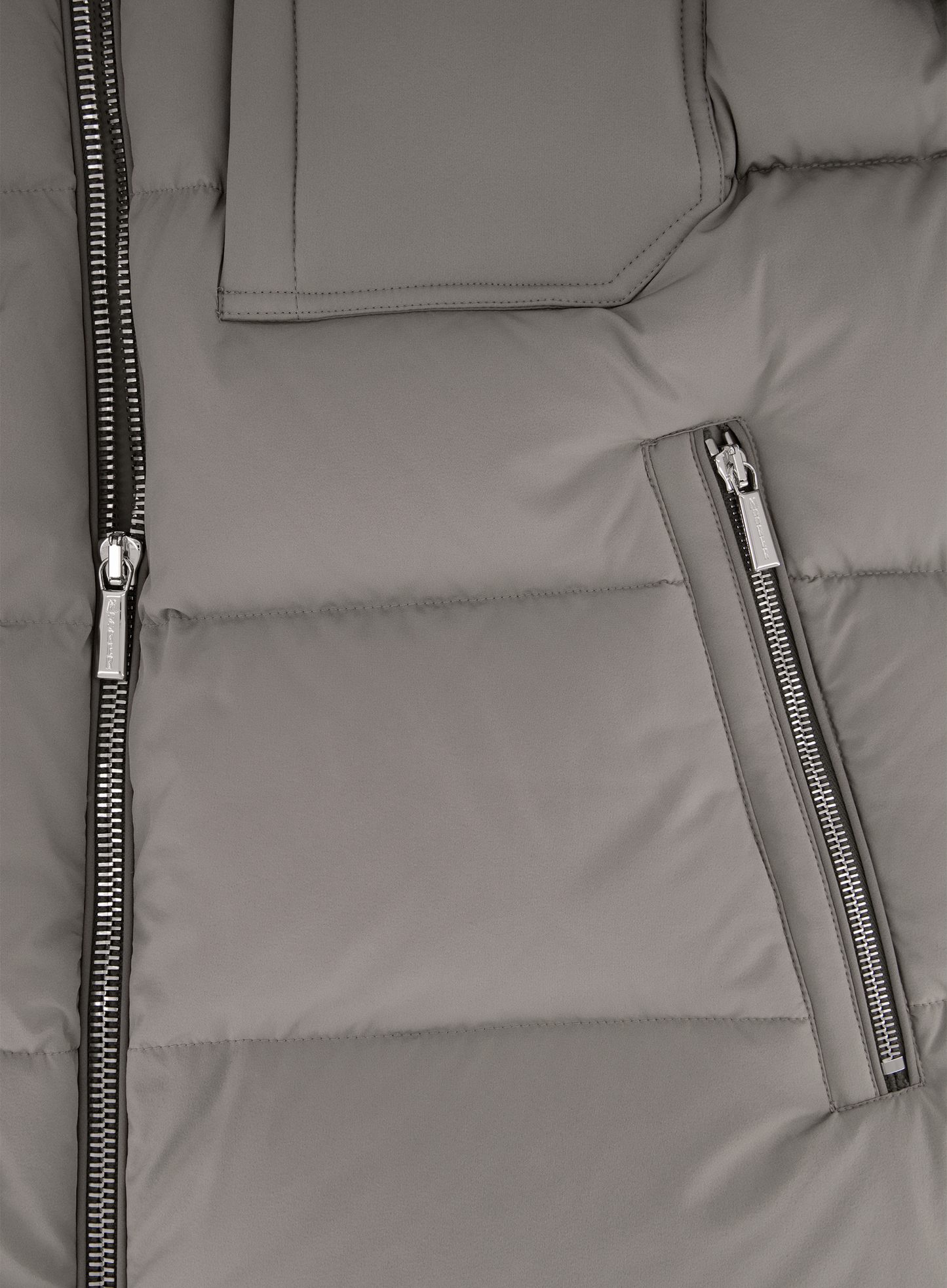 Gewatteerde donsjas met capuchon | FULL_WIDTH | TAUPE