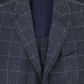 Handgemaakt geruit jasje van cashmere | FULL_WIDTH | BLUE NAVY
