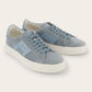 Double Buckle sneakers van velour | L.Blauw