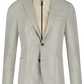 Jasje met uitneembare kraag van wol | GRIJS-BEIGE